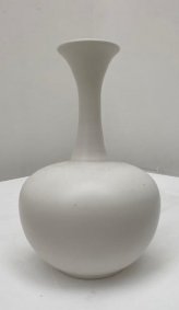 Long Neck white bottle vase, Porcelain - £210