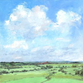 Rye Landscape, oil on board - £465