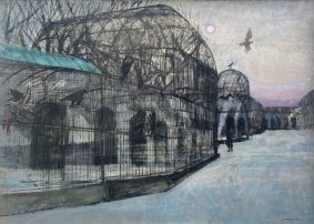 Jacqueline Stanley ARCA HRHA (1928-2022) 'Goldie Escaping London Zoo,1965' - limited numbered edition pigment print on Hahnemühle German etching paper, unframed measurement 70x90cm - £450