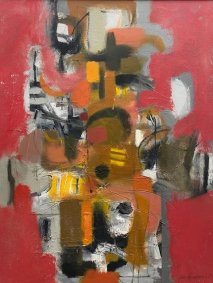 Ansoris, oil on canvas, 77x101cm inc. frame - £1,400
