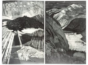 Storms And Mountains Wicklow, etching and aquatint, 1982 - £650