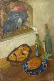 Still Life With Cockatoo, circa 1950’s, oil on canvas - £4,000