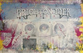 Sea Front, Brighton, 4/250, limited edition print signed by the artist, framed - £650