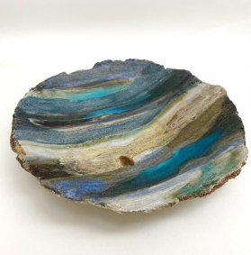 Ebbing Tide, stoneware ceramic shallow dish - £50 NOW SOLD