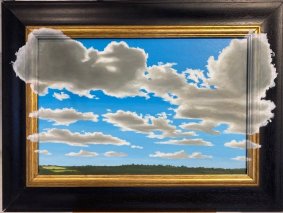 Weald Clouds, oil on board - £795 NOW SOLD