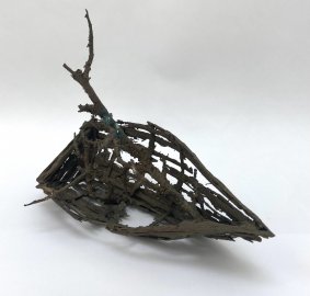 Tree Branch Boat, cast bronze - £525
