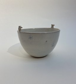 Birdhead Bowl with Stars, earthenware - £40
