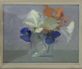 Flower study, oil on board, 29x34cm inc. frame - £2,500 NOW SOLD
