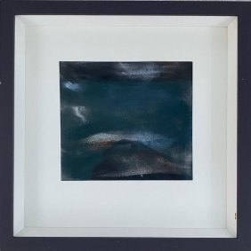 Lost Horizon 6, pastel on paper, 26x26cm inc. frame - £375