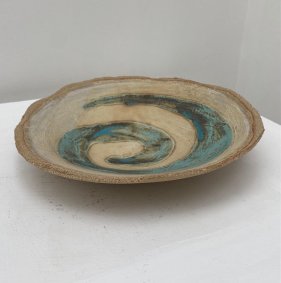 Spiral Sea Bowl, H:5.5cm, D:27cm - £50