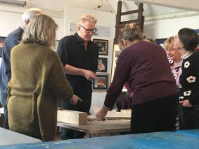 Richard Adams giving a Pastels Workshop
