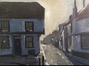 Winter, Morning Light, The Flushing, Rye, 27x34cm inc. frame - £475