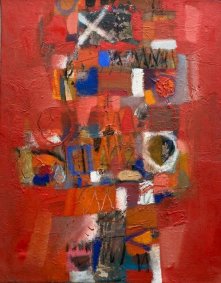 Abstract 56, 1977, oil on canvas, 67.5x83.5cm inc. frame - £1,475 NOW SOLD