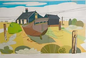 Derek Jarman's House Dungeness, Limited Edition Print, 10/100,  45x62.5cm inc. frame - £300