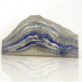 Crest of a Wave, printed, cast, cut and polished glass - £1,800