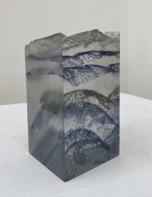 Drift, printed, cast, cut and polished glass - £700 NOW SOLD