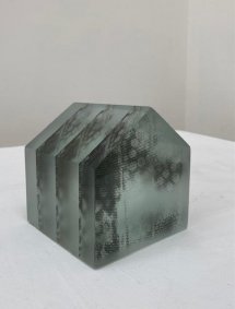 House, printed, cast, cut and polished glass - £650