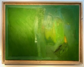 Green Abstract, oil on canvas, 86x111cm inc. frame - £1,800 NOW SOLD