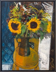Sunflowers, circa 1980’s, oil on board - £3,000 NOW SOLD