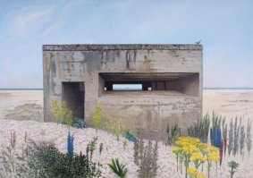 Brian Yale (1936-2009) 'Pill Box, Rye Harbour, 2002/3'  limited edition numbered digital print, from the Rye Art Gallery Permanent Collection - £180 unframed