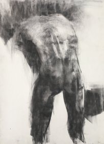 Standing Figure, Life Drawing, charcoal on Fabriano paper - £900