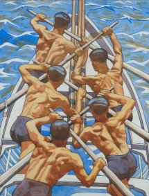 Margaret Barnard (1898-1992) 'Design For The Rowers' limited edition numbered digital print, from the Rye Art Gallery Permanent Collection - £180 unframed