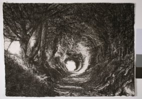 Old Holloway II, charcoal on handmade paper, 46x59.5cm - £590