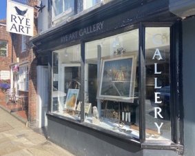 The front of the gallery at 107 High Street, Rye