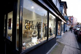 Rye Art Gallery front window on the High St