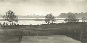 Southwold From Blythburgh, framed etching - £800 NOW SOLD