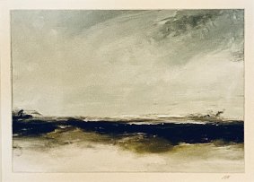 White Light II, oil on paper, 56x47cm inc frame - £775