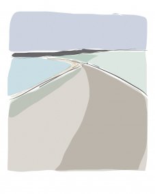 Rye Bay #2, iPad drawings, 42x52cm inc. frame - £295, unframed £240